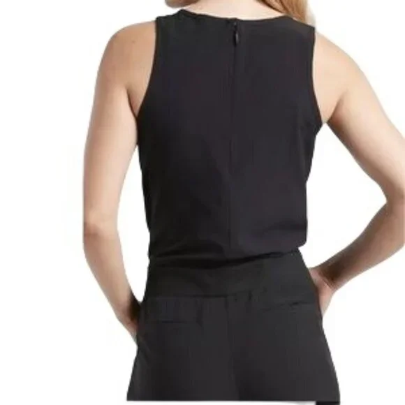 NWT ATHLETA Brooklyn Jumpsuit Black Women's 12 Pockets Comfort Stretch MSRP$129 - Picture 13 of 16